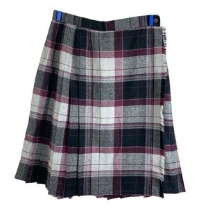 3D Fashions Vintage Wool/Polyester Wrap Skirt w Lots of Pleats, Size 9/10